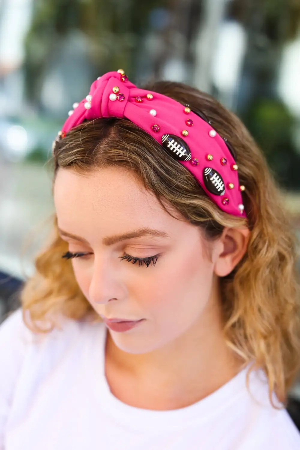 Top Knot Game Day Hair Headband