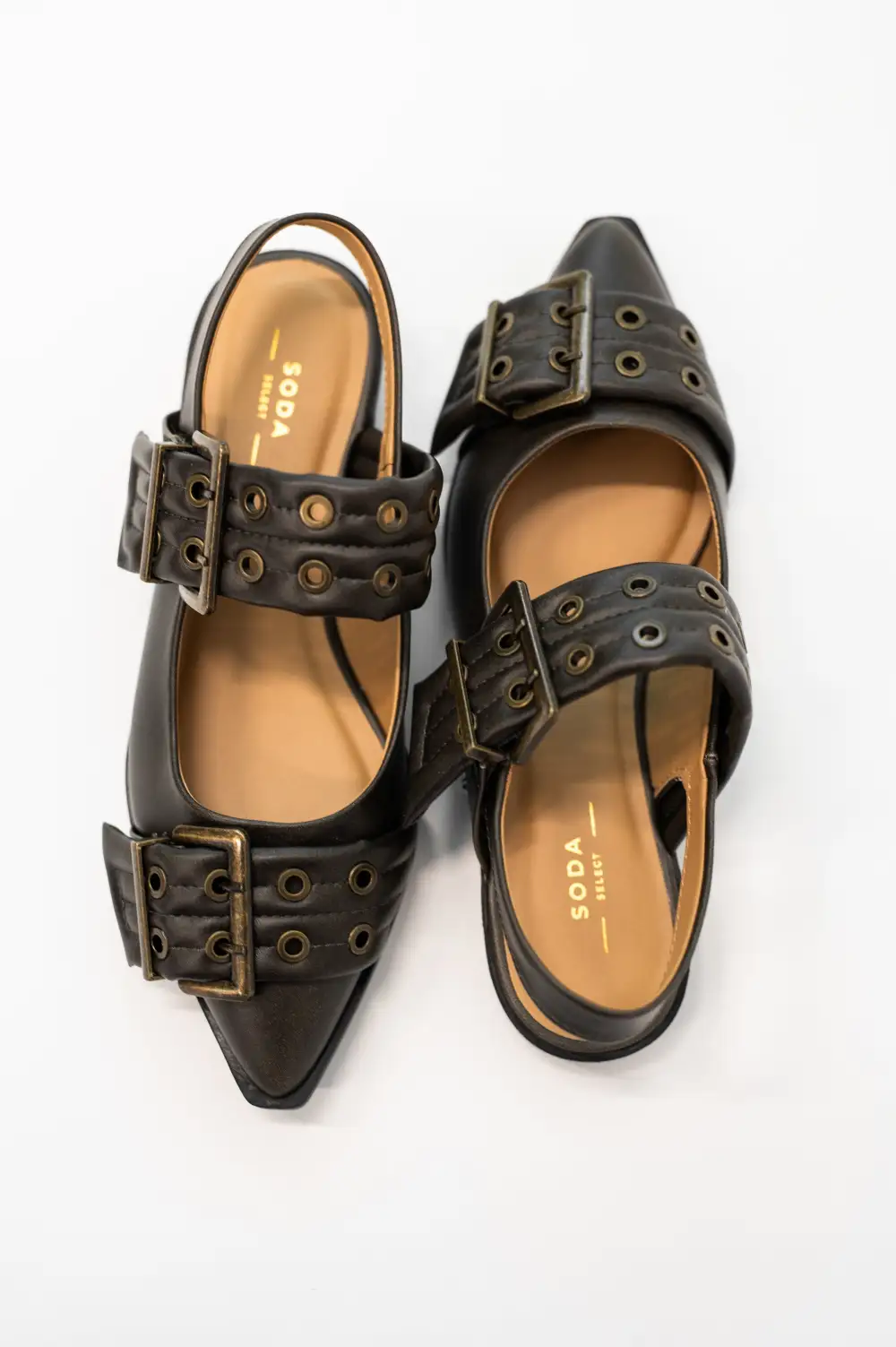 Buckle Crazy Flats