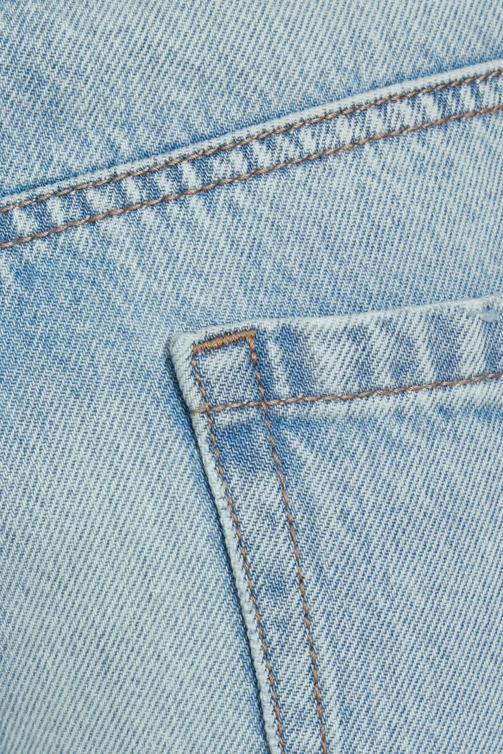 Oversized Light Wash Blue Jeans