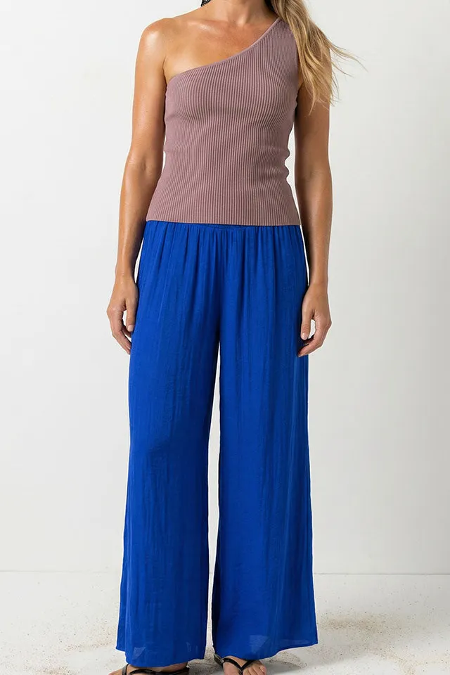 Woven Roomy Wide Leg Casual Pants