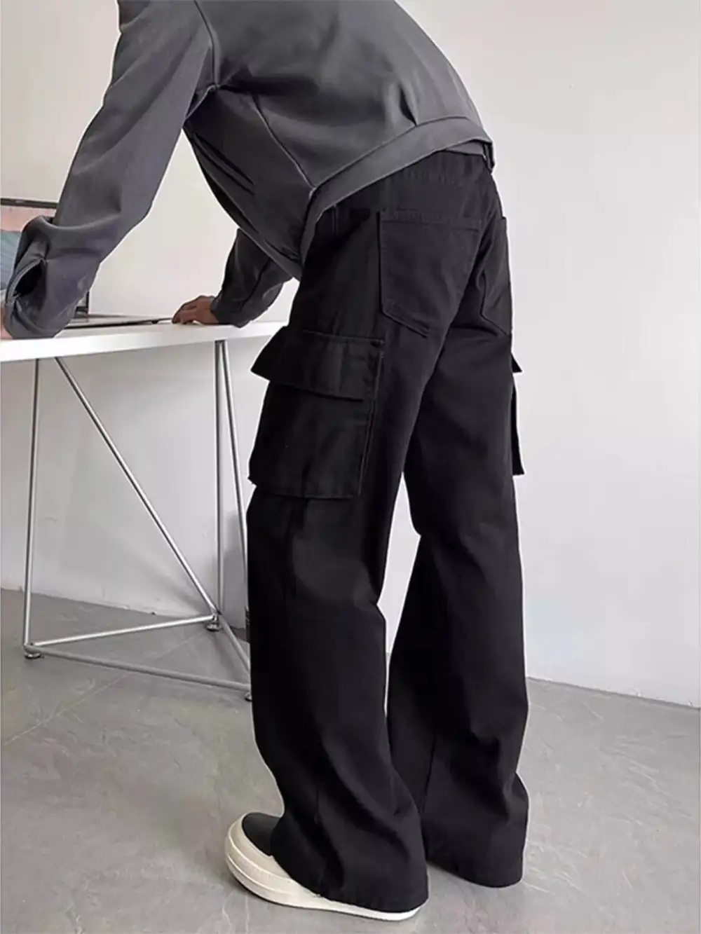 Men's Plus Size Vintage Washed Cargo Pants