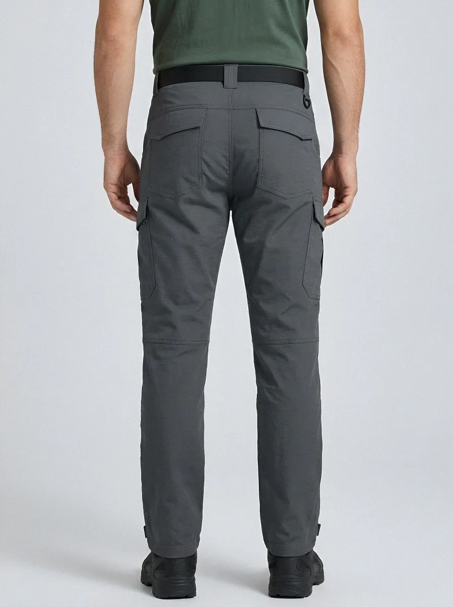 Men's Hook-and-Loop Pocket Tactical Cargo Pants
