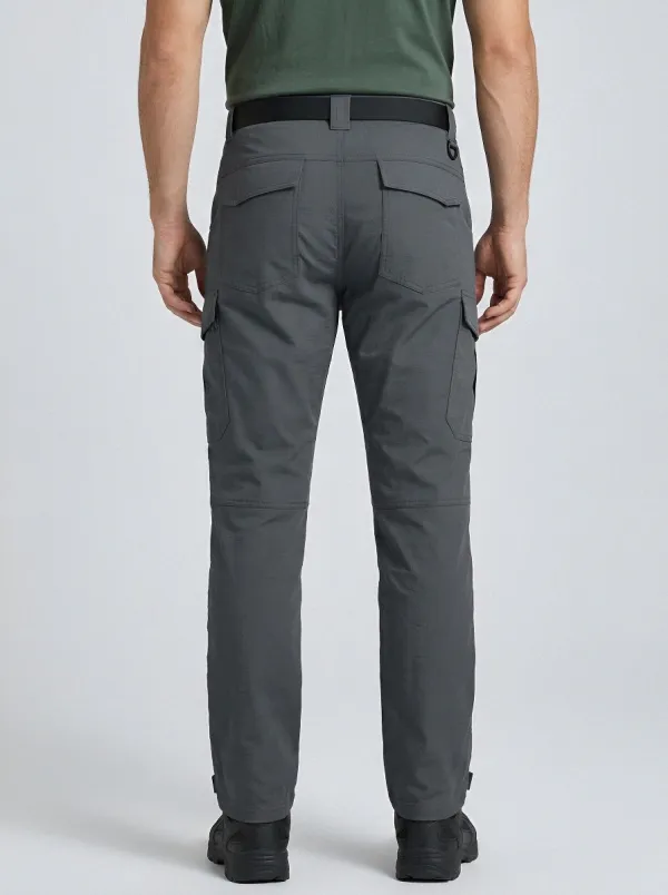 Men's Hook-and-Loop Pocket Tactical Cargo Pants