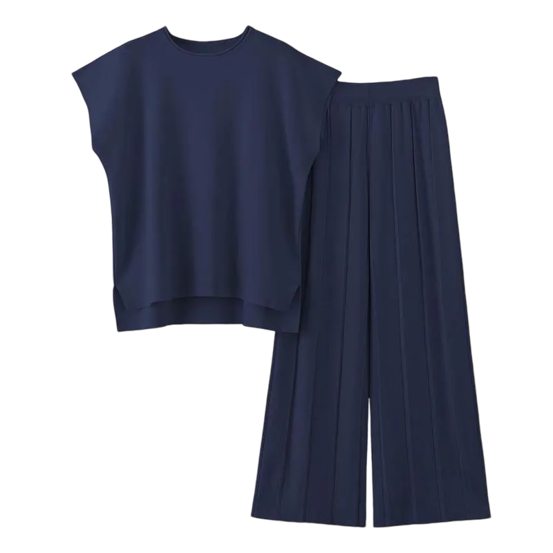 6PACK/9PACK-Knit Pullover Tops High Waisted Pants Outfits