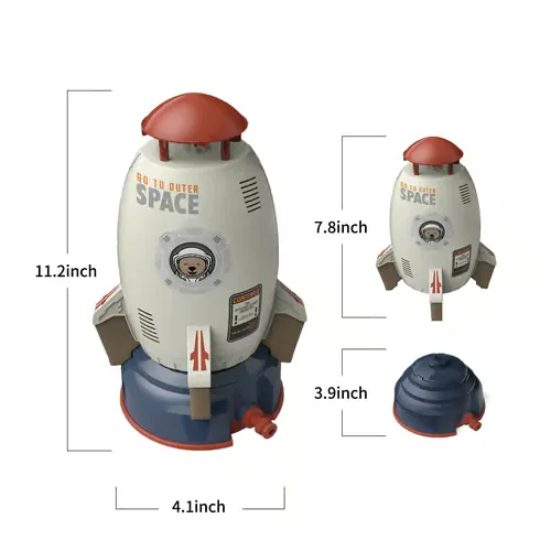 Outdoor Yard Rocket Sprinkler Toy