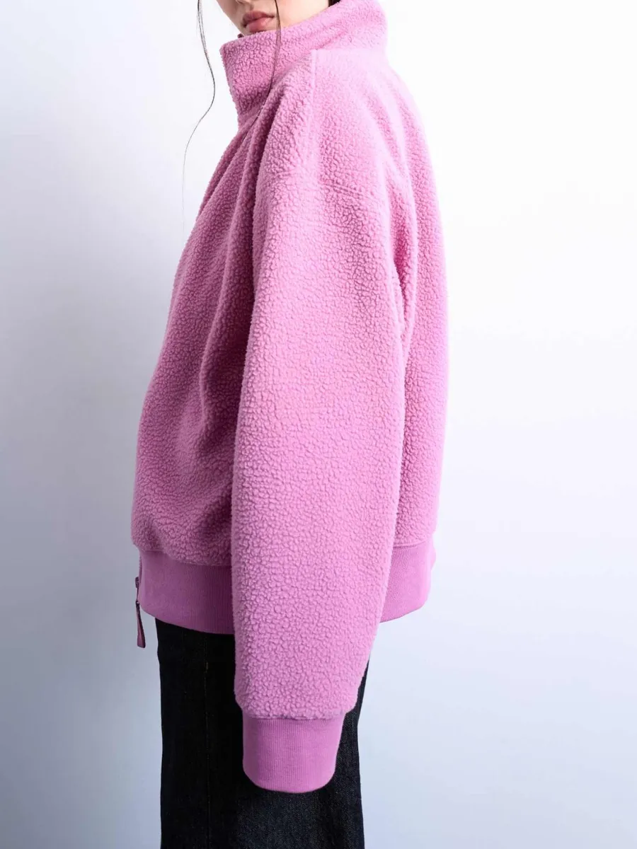 Zippered Stand-Collar Jacket