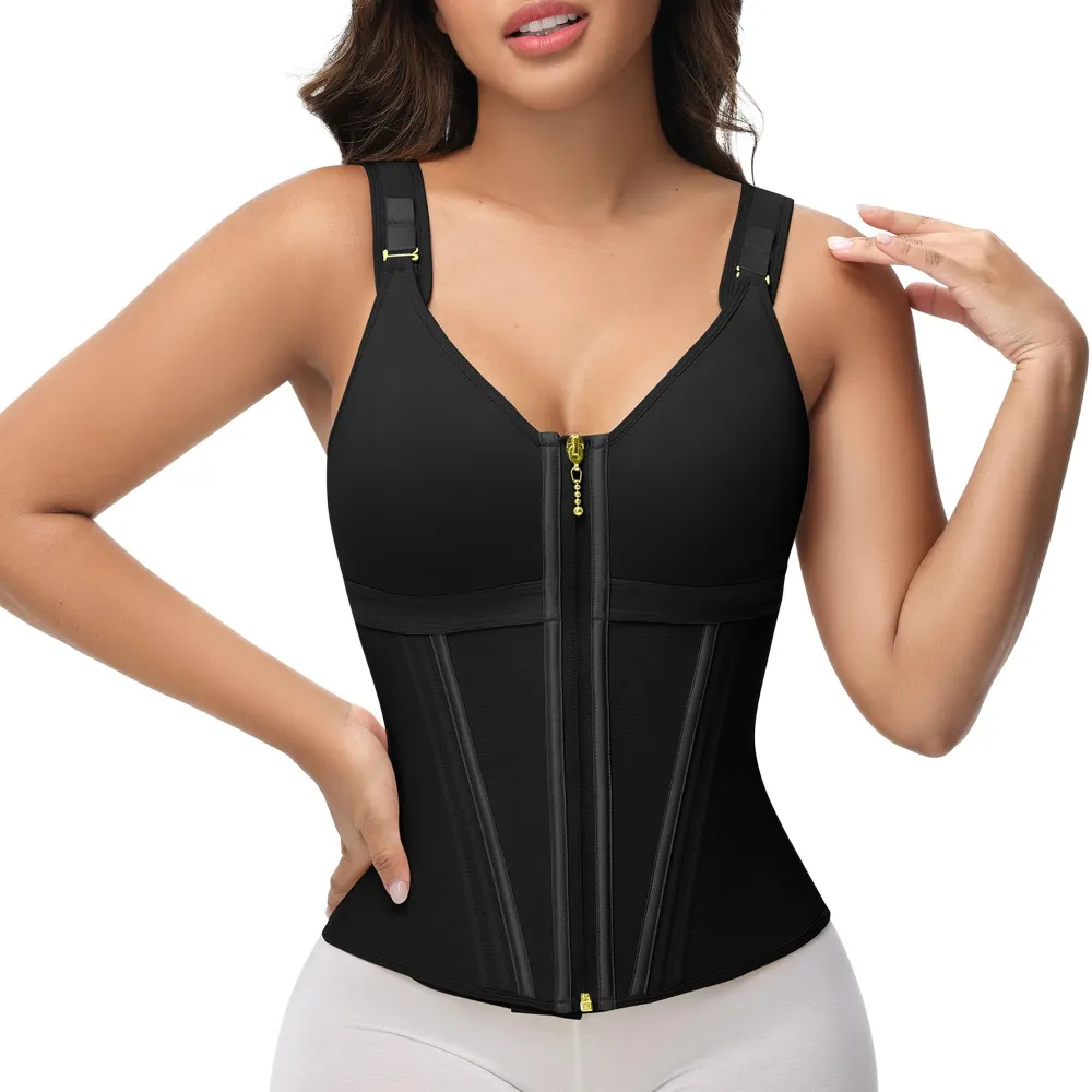 Women's Waist Trainer Corset In Black