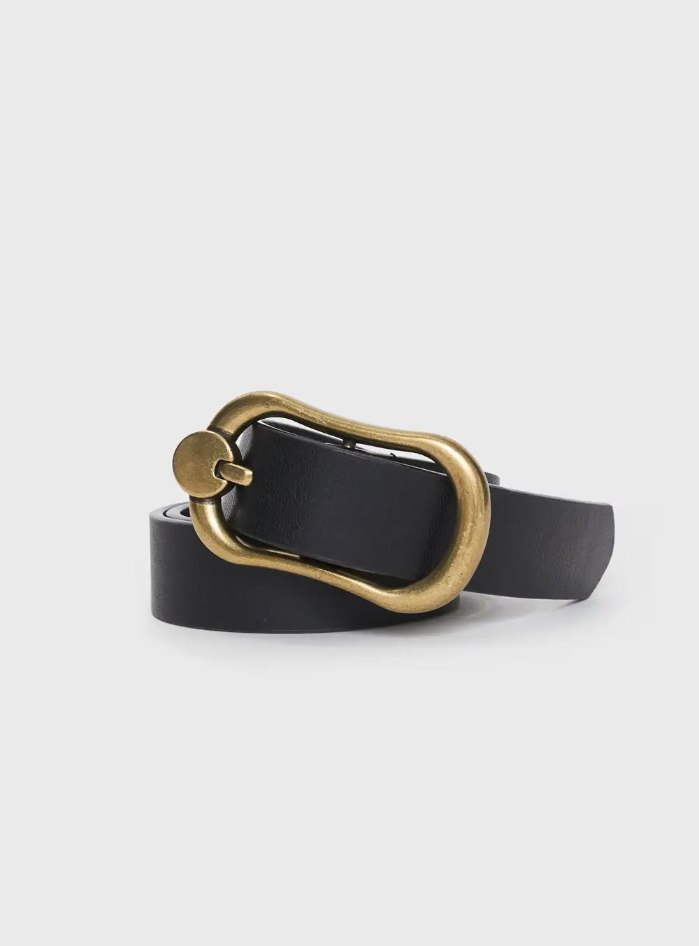 Buckle Faux Leather Wardrobe Accent Belt