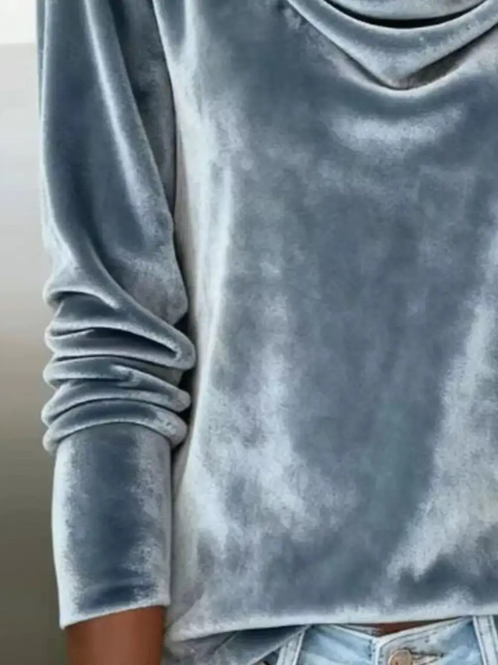 Velvet Long Sleeve Top