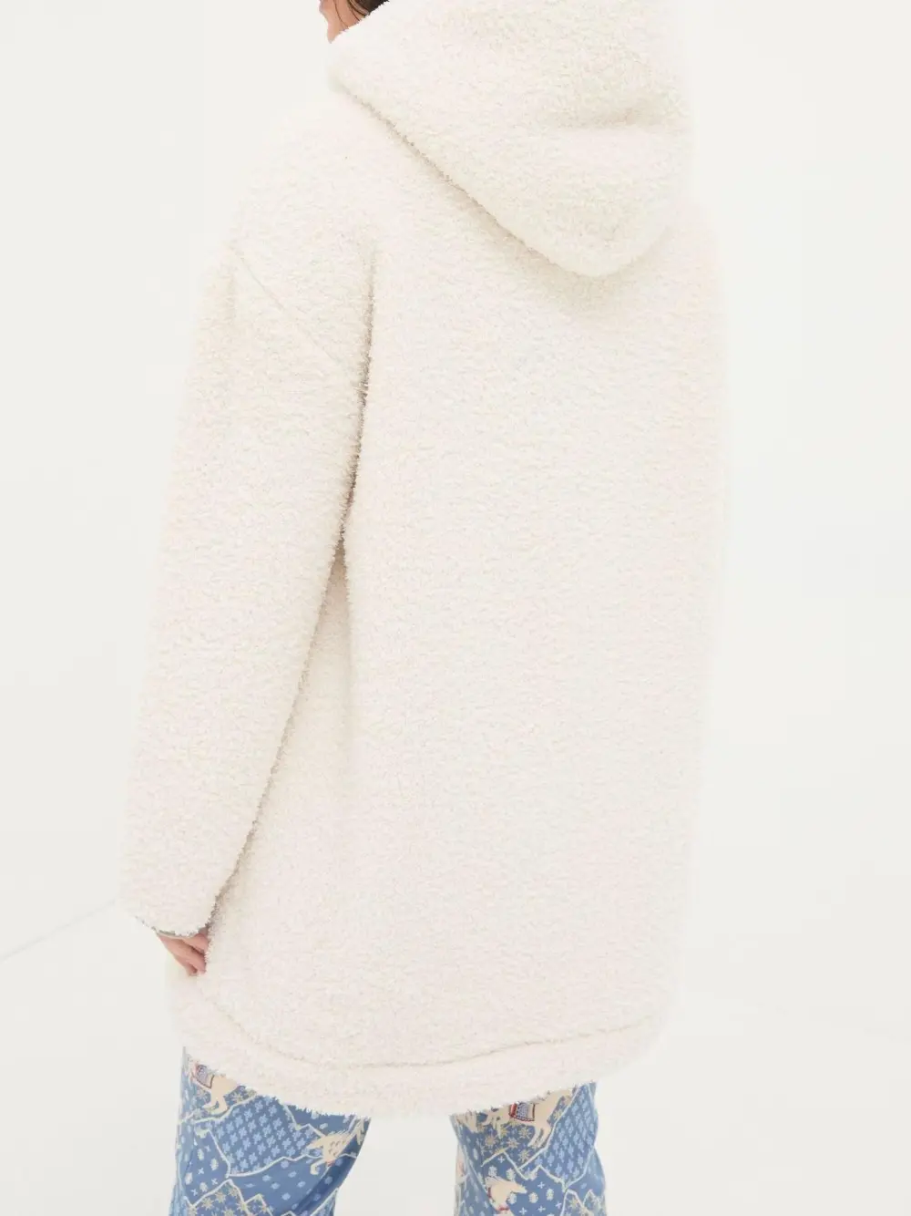 Snuggle Ivory Borg Hoodie