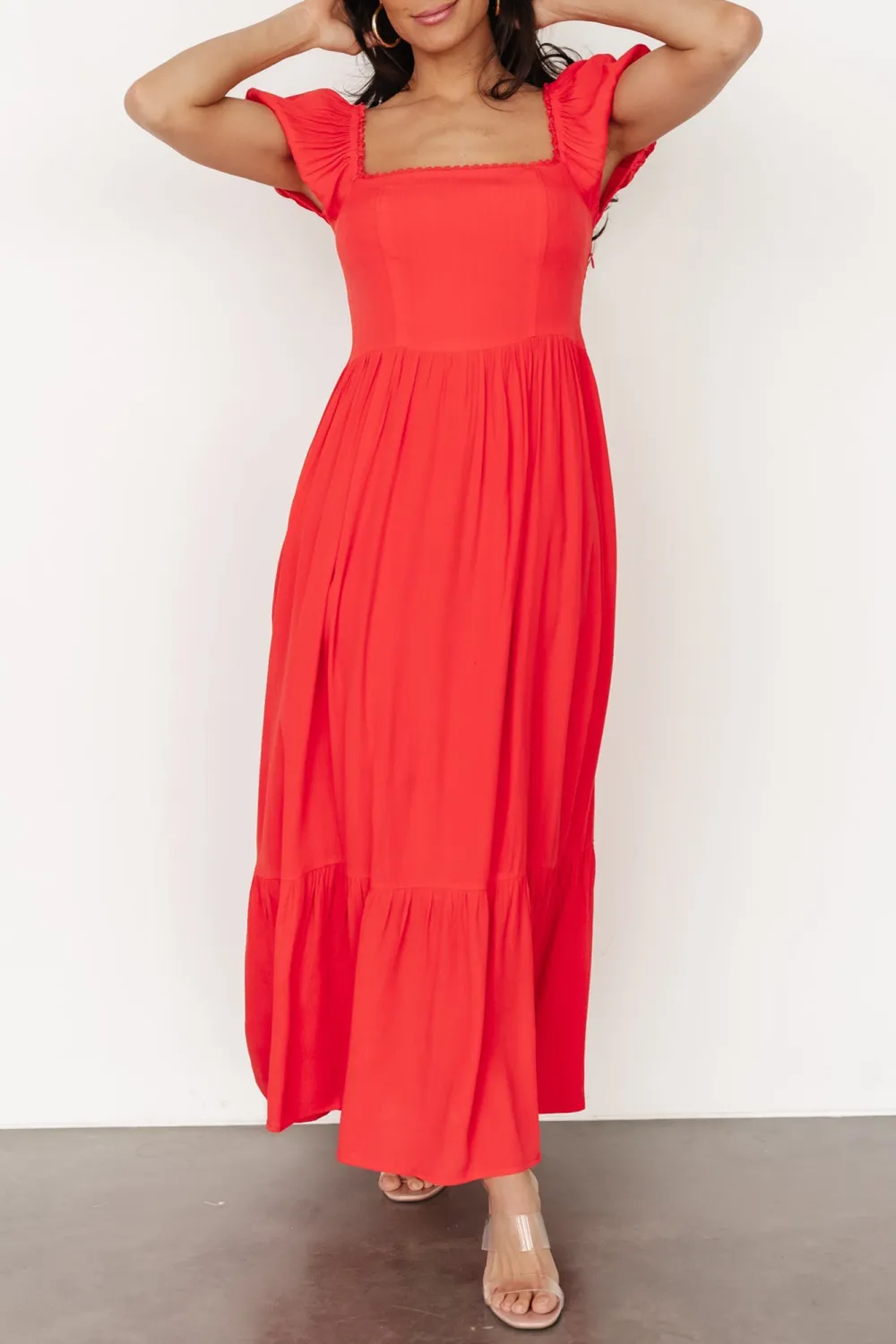 Daily Comfort Soft Square Neck Dress