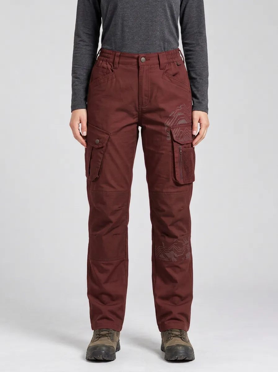 Tactical Outdoor Topographic Map Rugged Cargo Pants