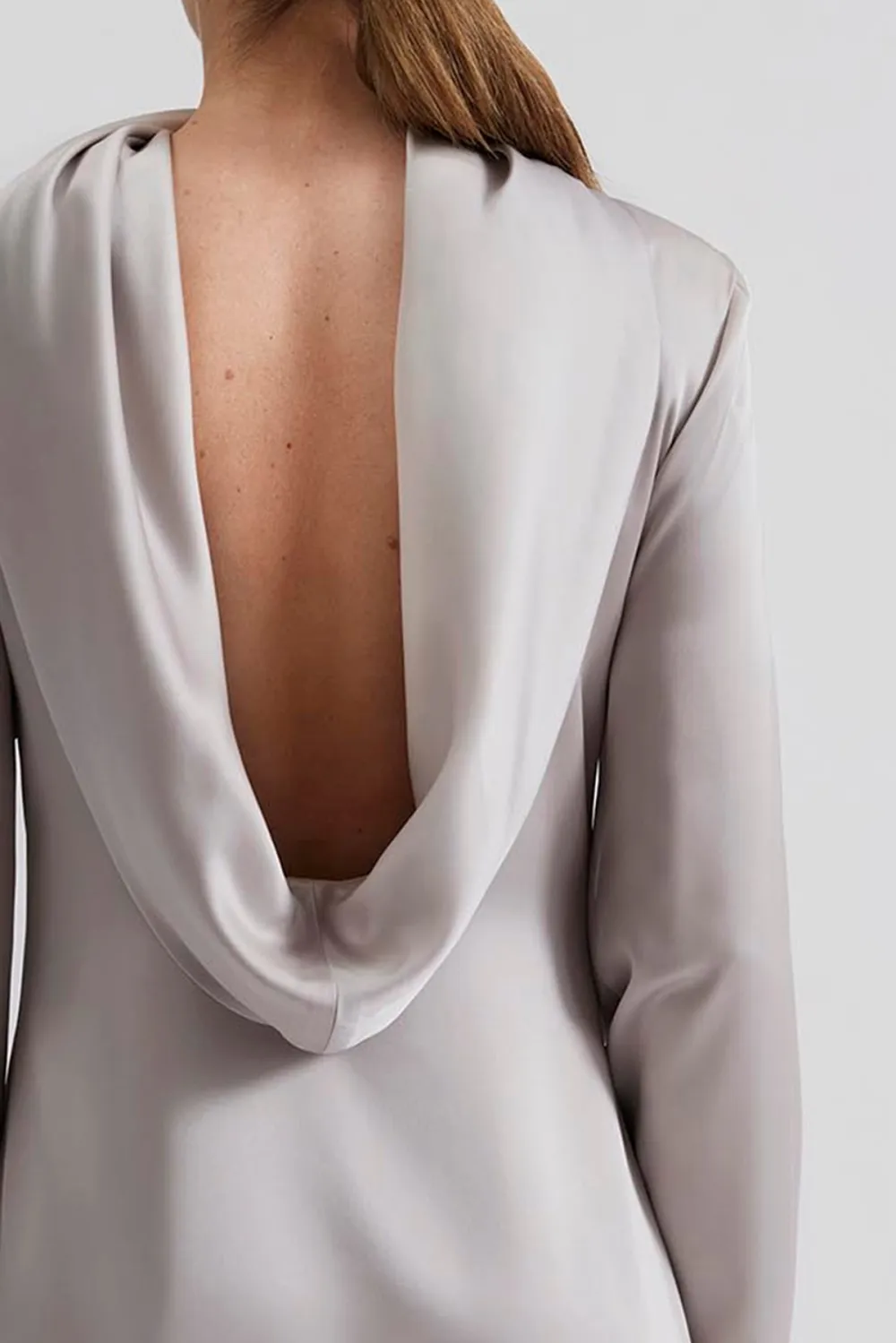 Mock Neck Sheath Mini Dress