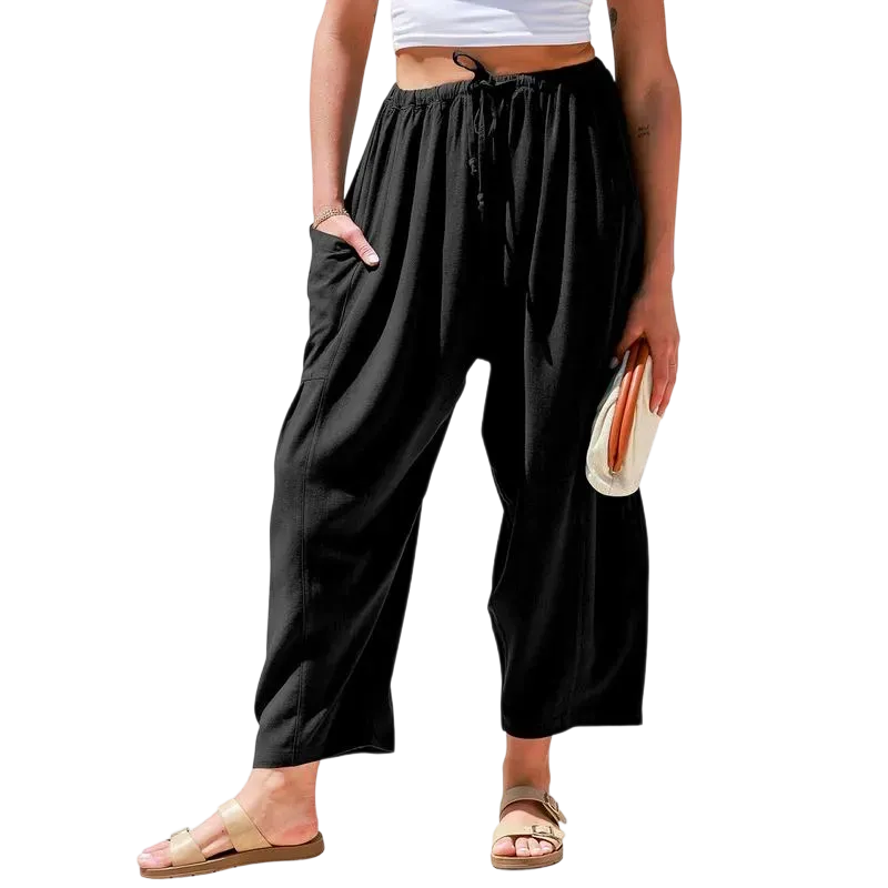 Women’s Linen Blend Wide Leg Pants
