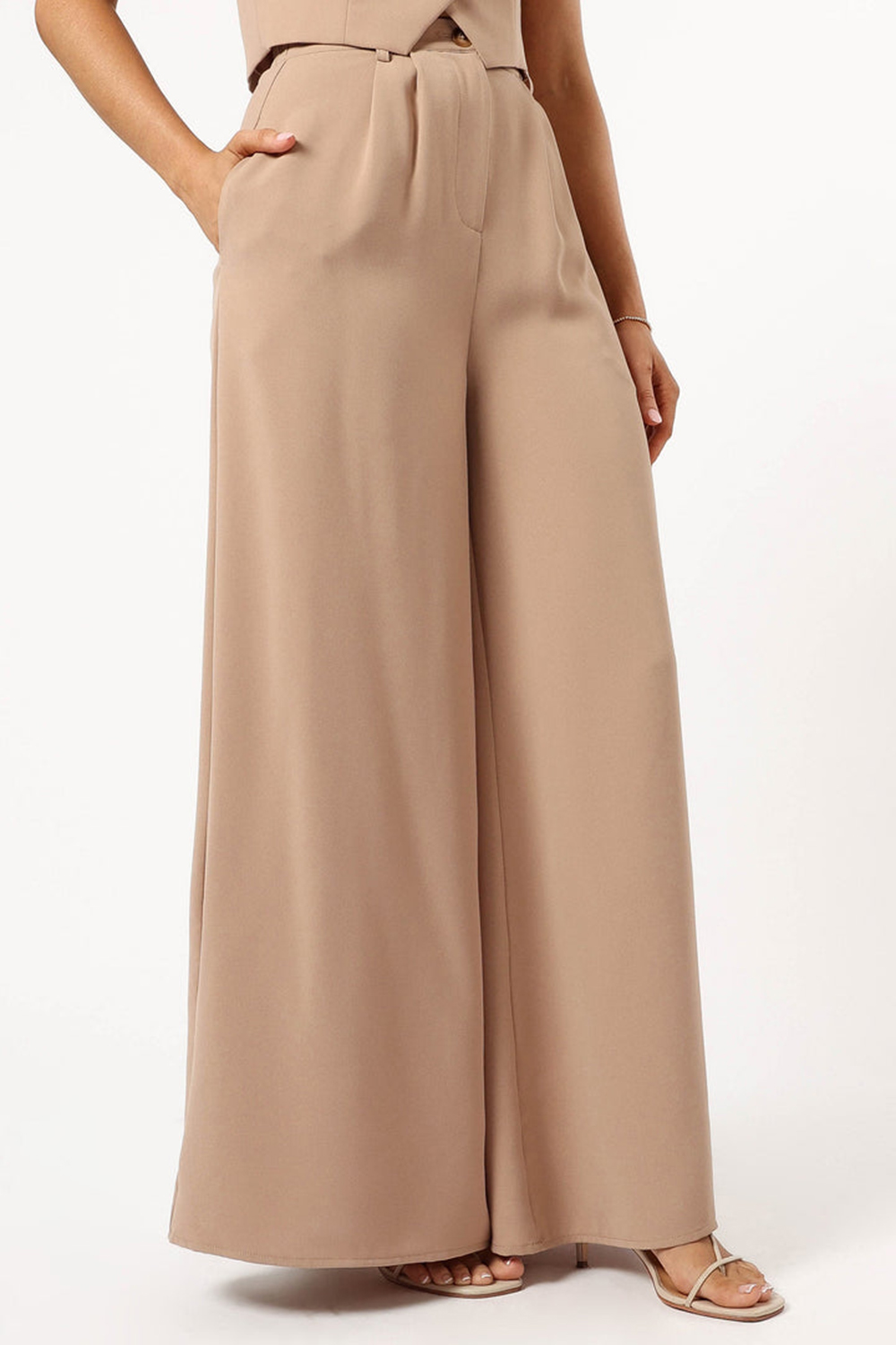 WIDE LEGS PANT - BEIGE