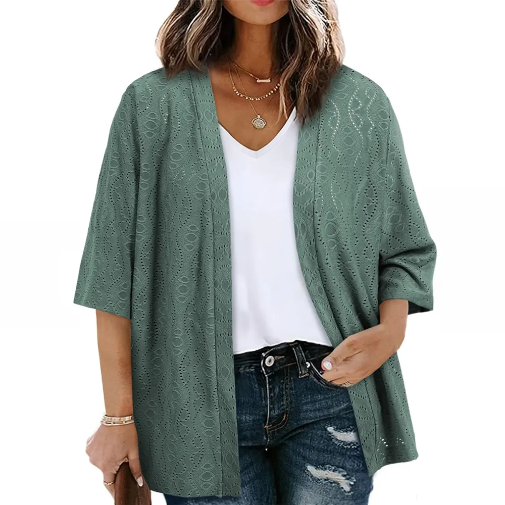 🎉Hot Sale🔥-Women's Plus-Size Cardigan🔥10-Pack - All Colors Included