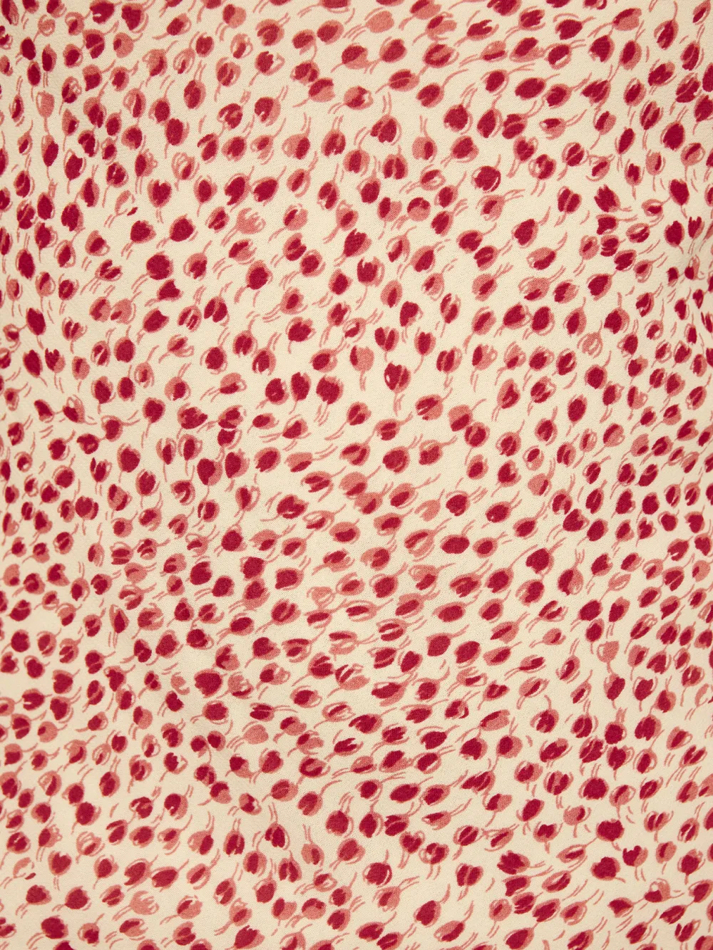 Floral Print Ruched Asymmetric Midi Dress