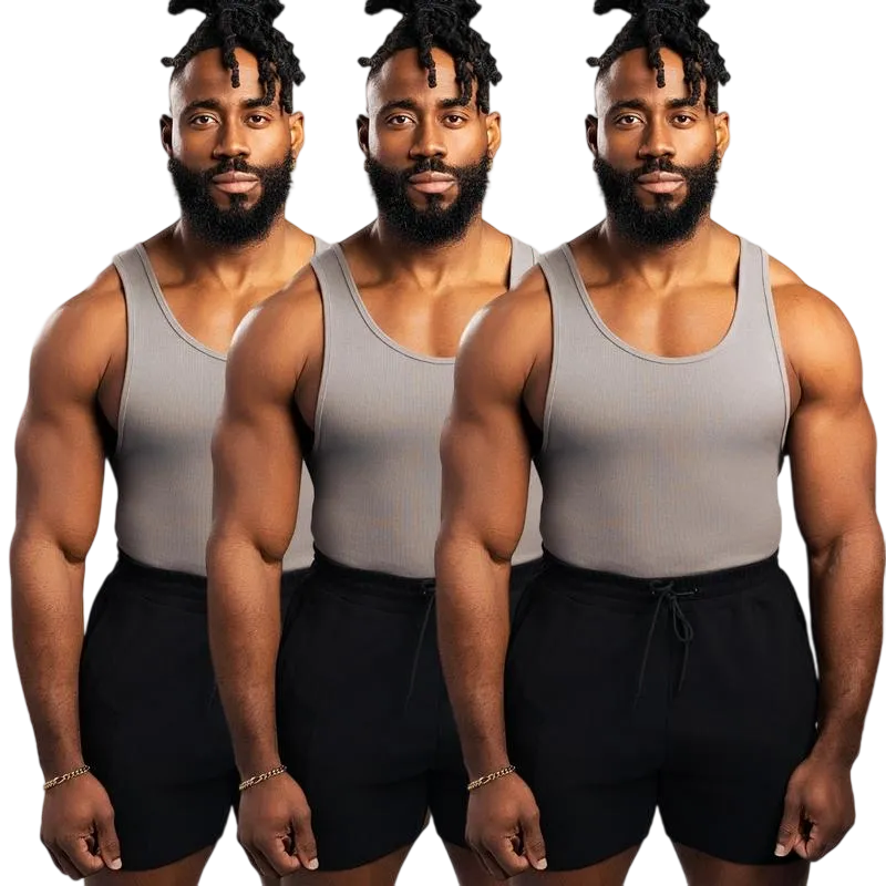 9PACK-Tank Top - Men's Shirt with Classic Design Fitness Wear Athletic Wear