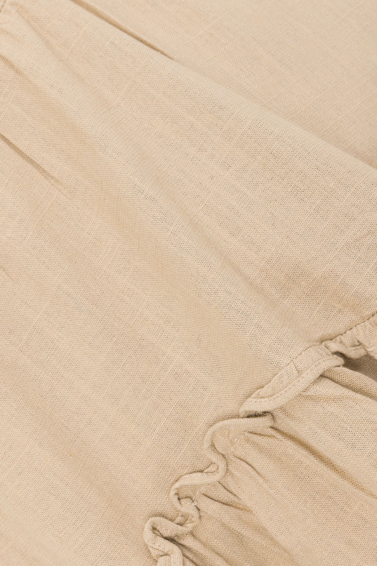 Ruffled V Neck Short Sleeve Top