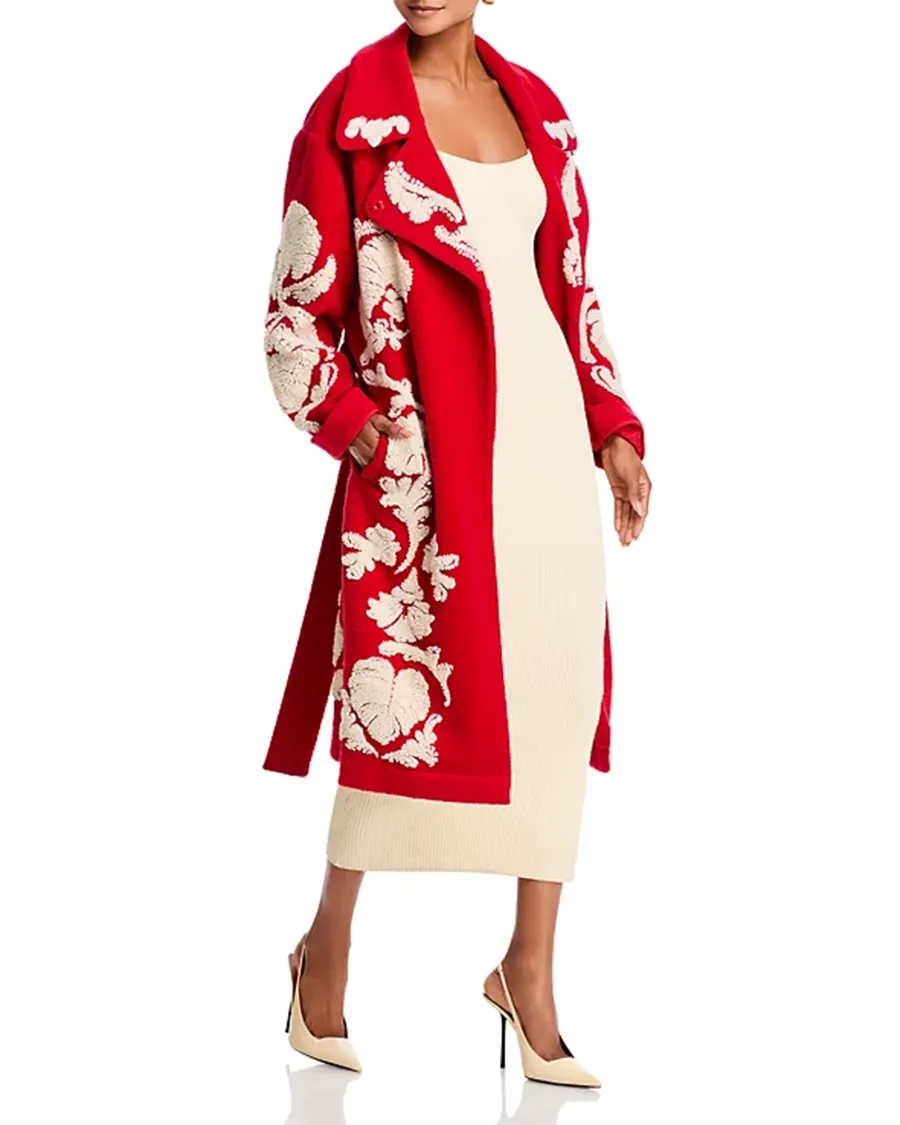 Helen Red Long Sleeves Coat