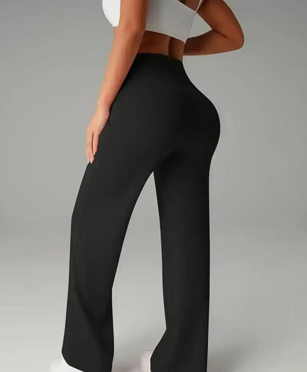 Women's Wide Leg High Waist Sweatpants with Pockets | Sporty Casual Style