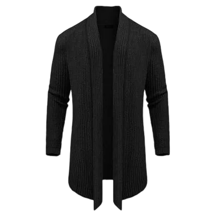 Men’s Shawl Collar Knit Drape Cardigan