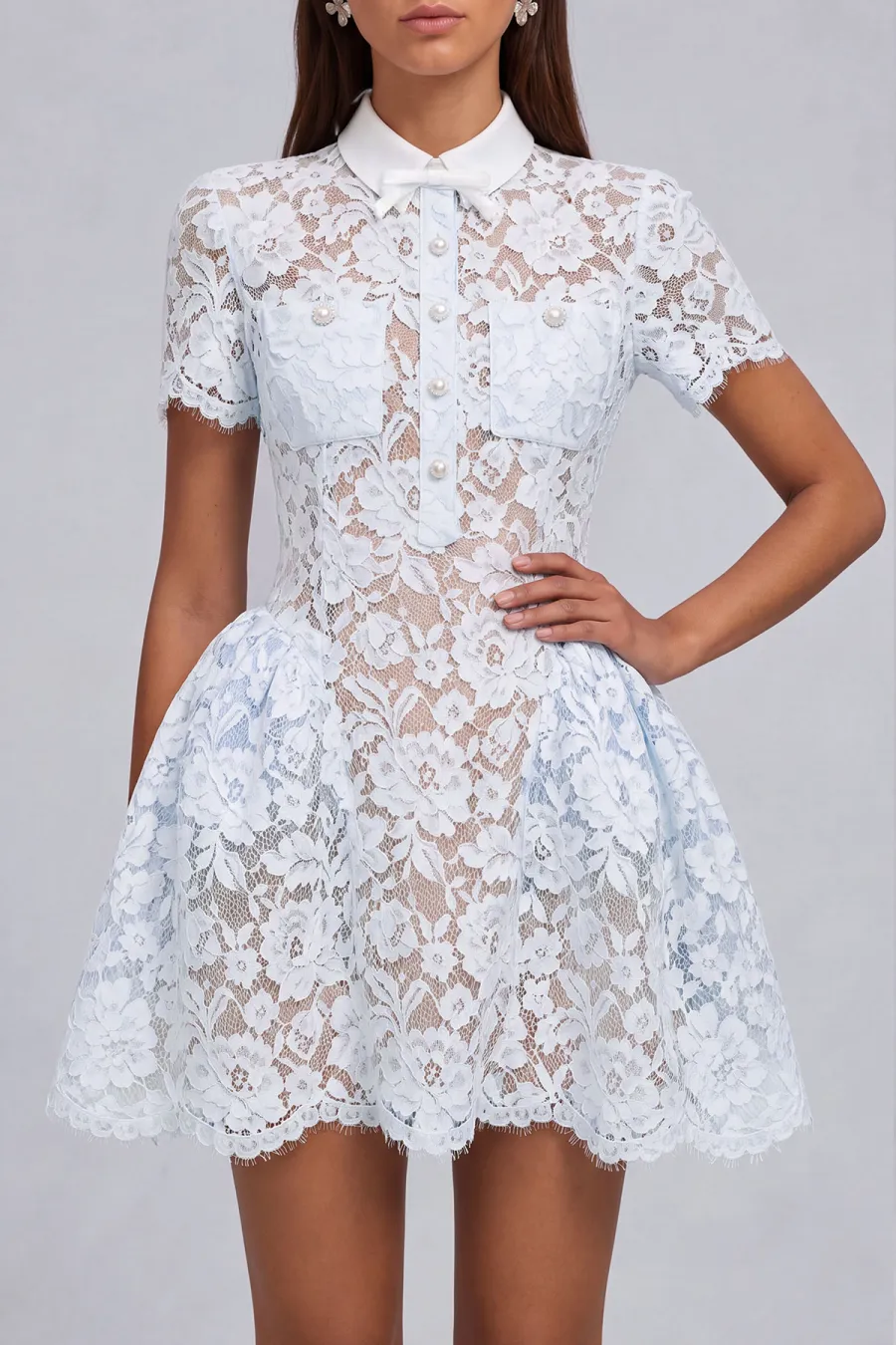 Classic Lace Mini Dress