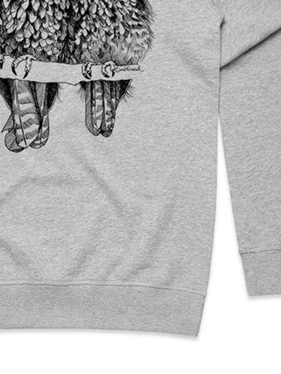 Fashion Artistic Owl Pattern Versatile Casual Sportswear Shirt
