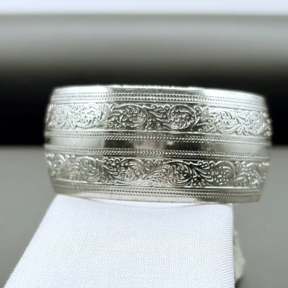 Double Row Floral Bangle