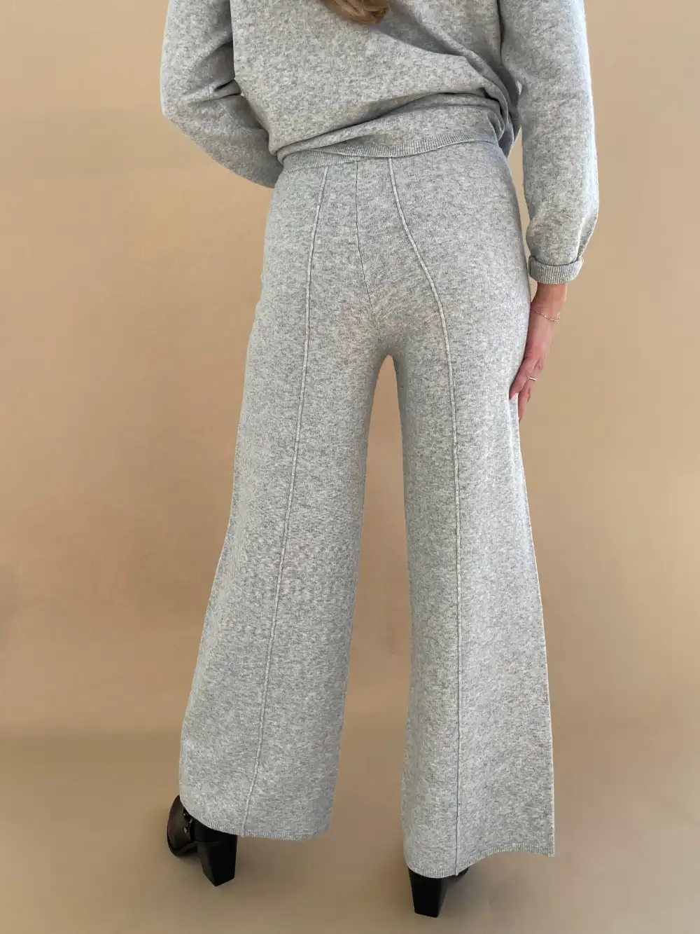 Knit Wide-Leg Pants