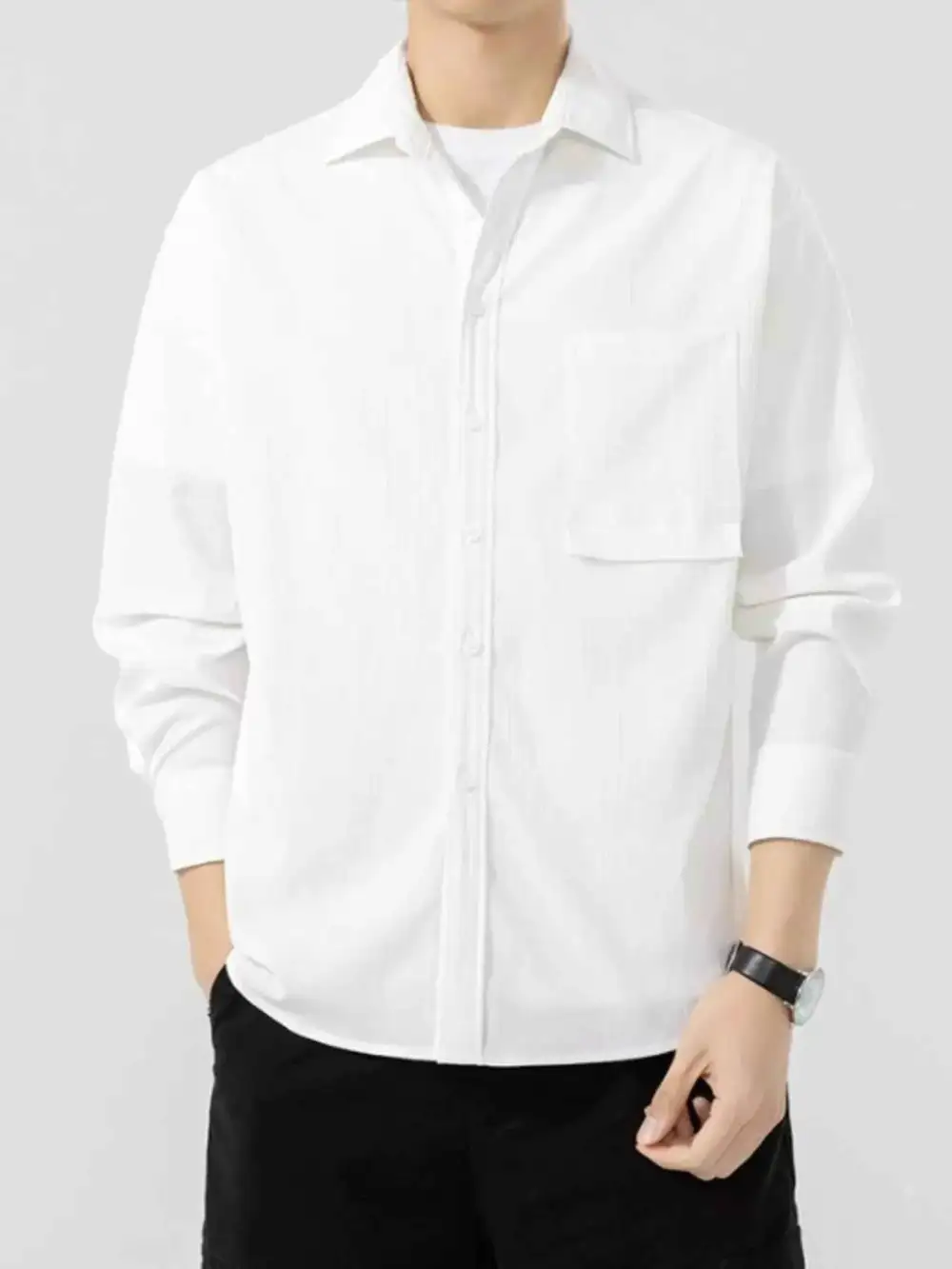 Everyday Button Up Long Sleeve Shirt