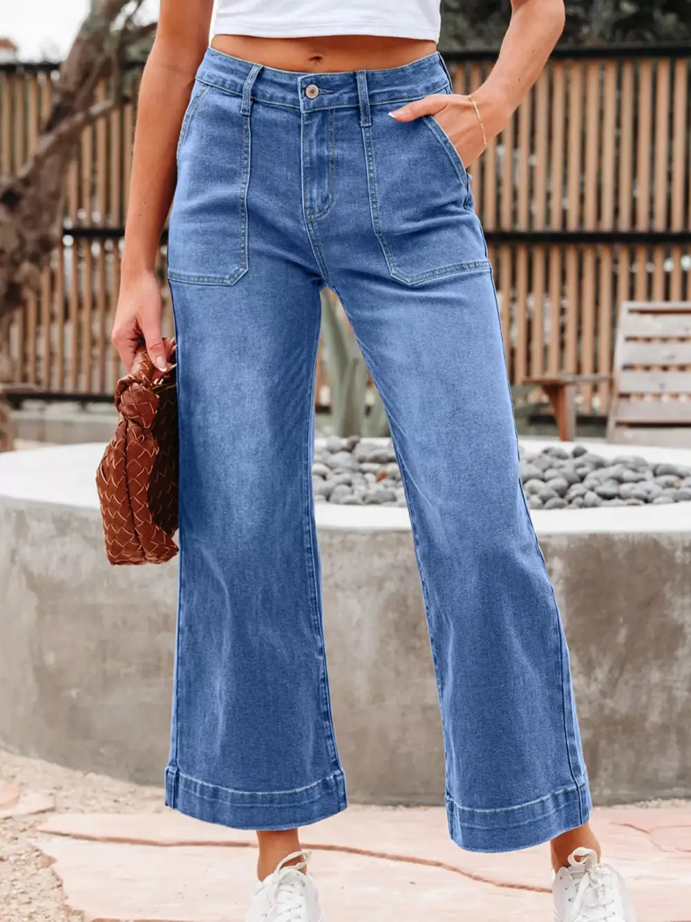 Flap Pocket Easy Layer Denim Jeans