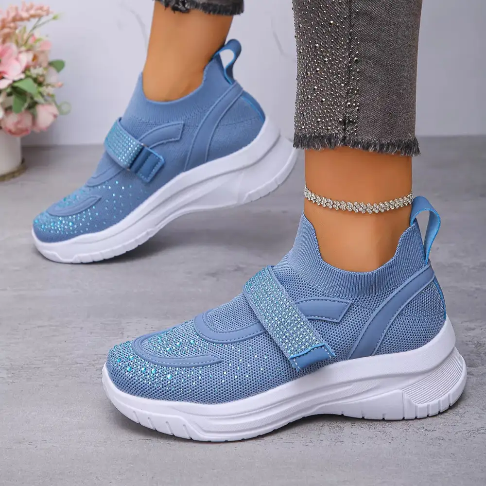 Round Toe Mesh Sneakers