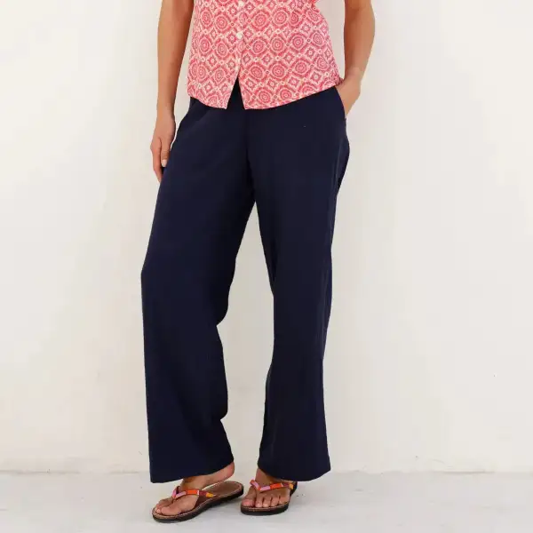 Relaxed Wide-Leg Women's Trousers