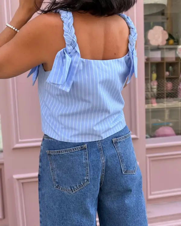Artisanal Cotton Striped Tank