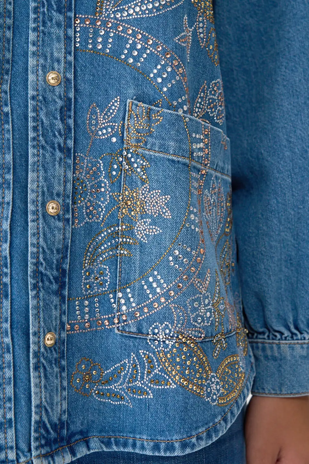 Of Lace Long Line Shirt