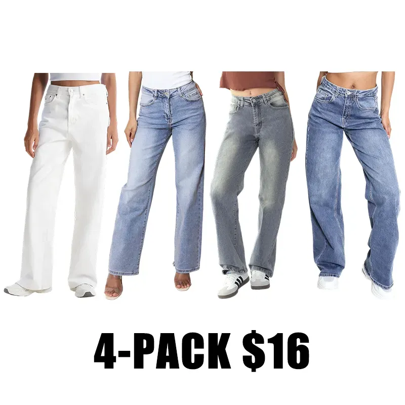 🔥Last Day 50% Off 🔥Women's Minimalist High Waist Denim Stretch Wide Leg Jeans