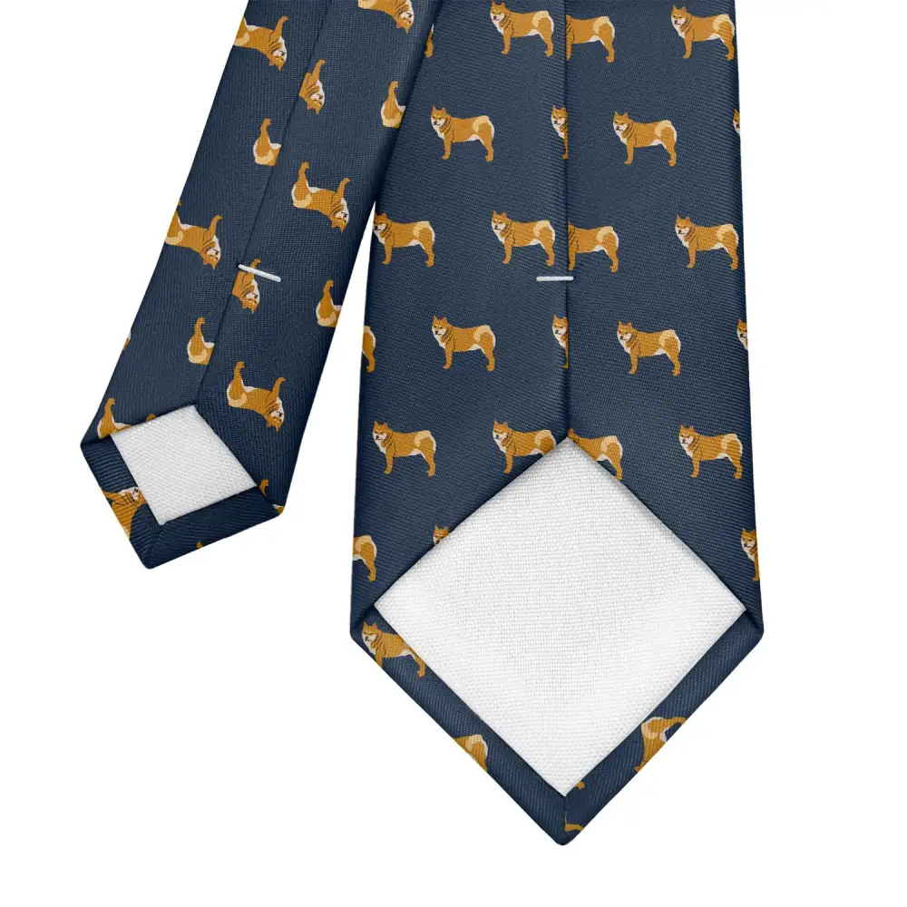 Shiba Dog Pattern Necktie