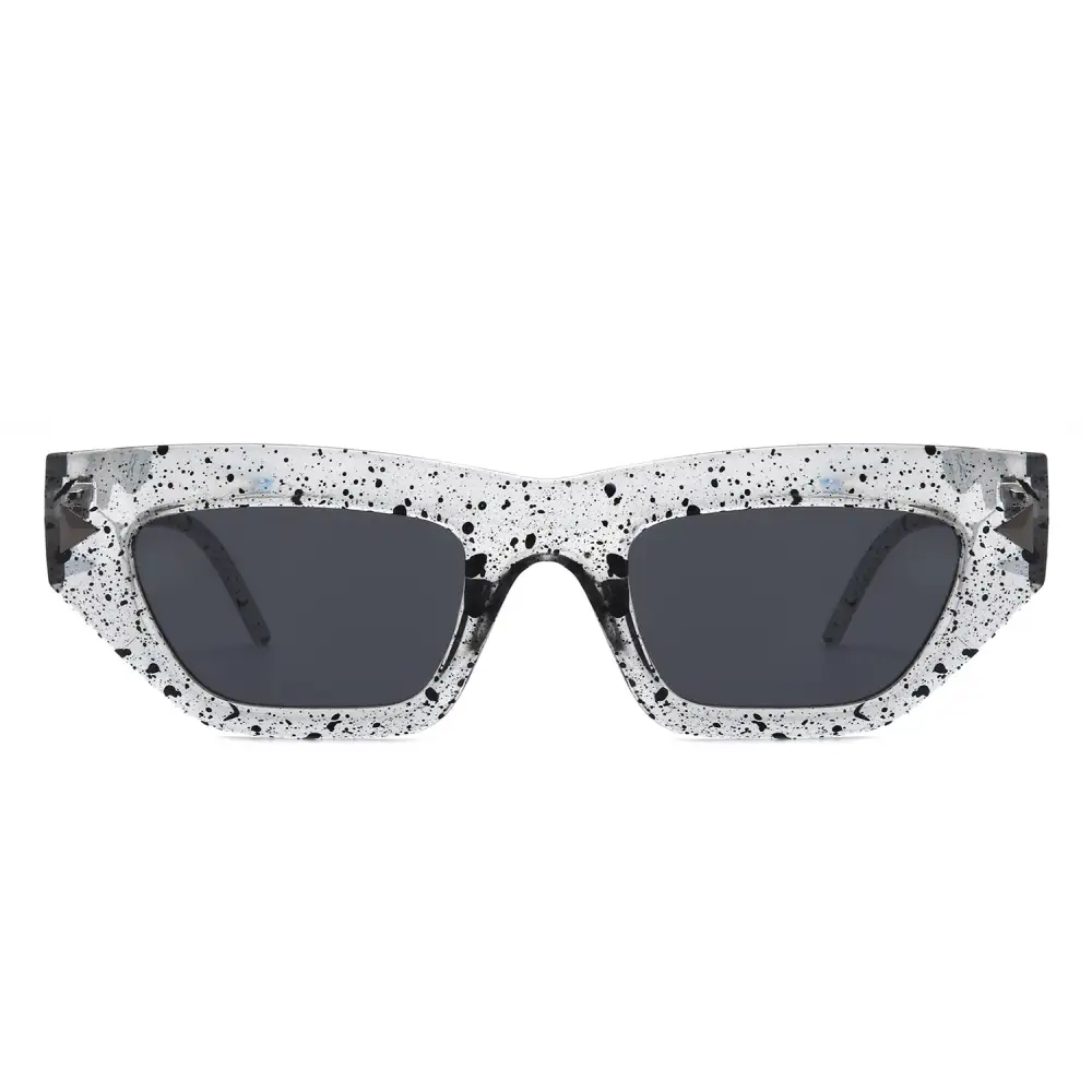 Square Chunky Retro Chic Cat-Eye Sunglasses