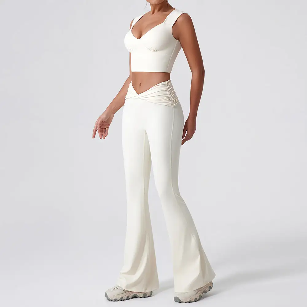 Quick-Dry Sleeveless Top, Vest and Trousers Active Set
