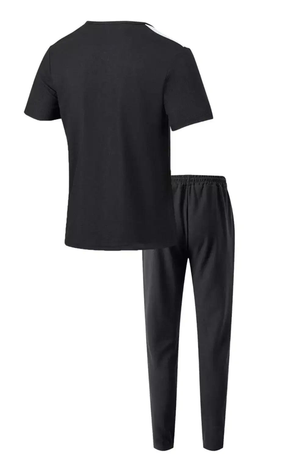 Men's Full Size Lace Up Front Top and Pants Set