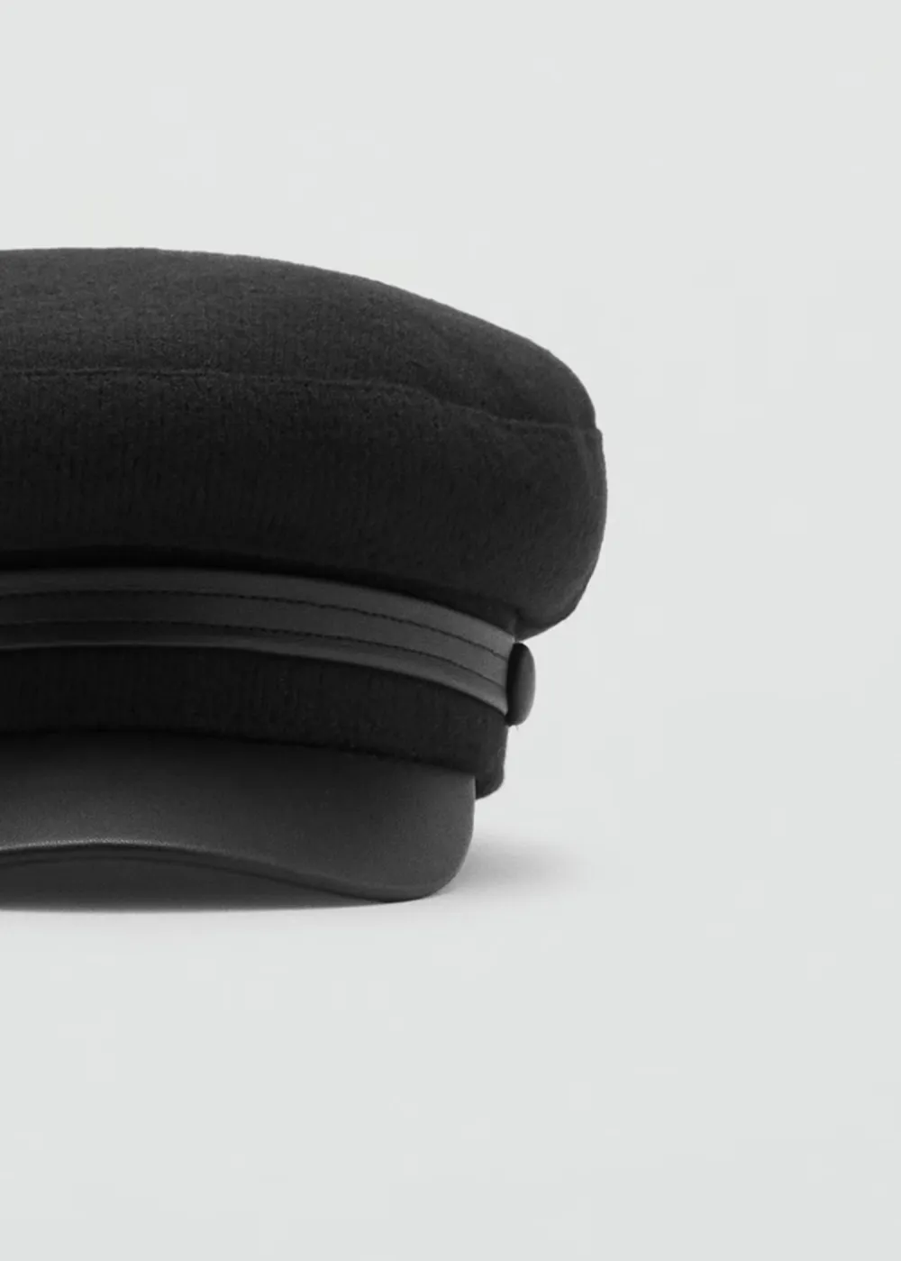 Casual Style Black Baker Cap