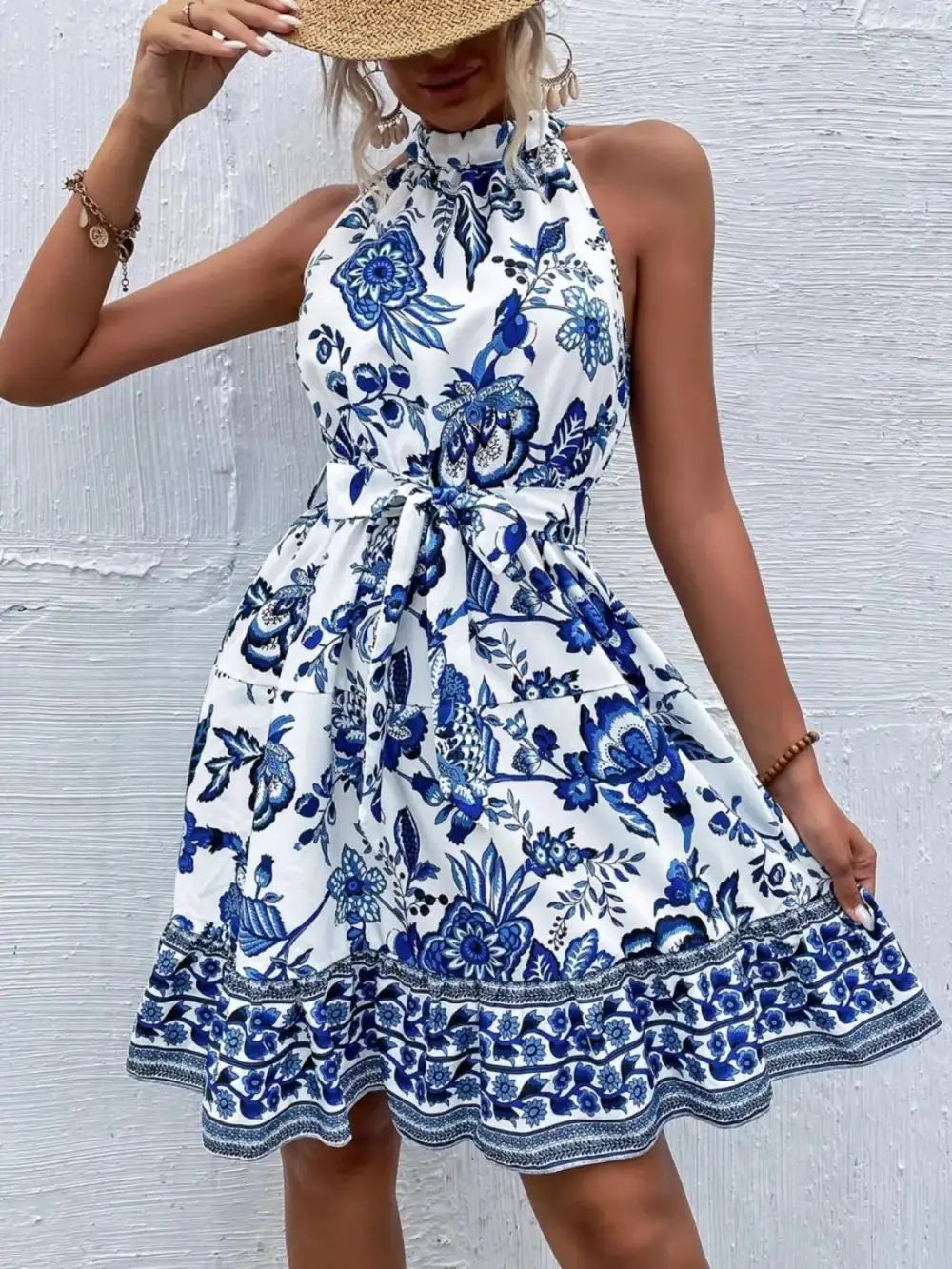 Tie Detail Mini Dress
