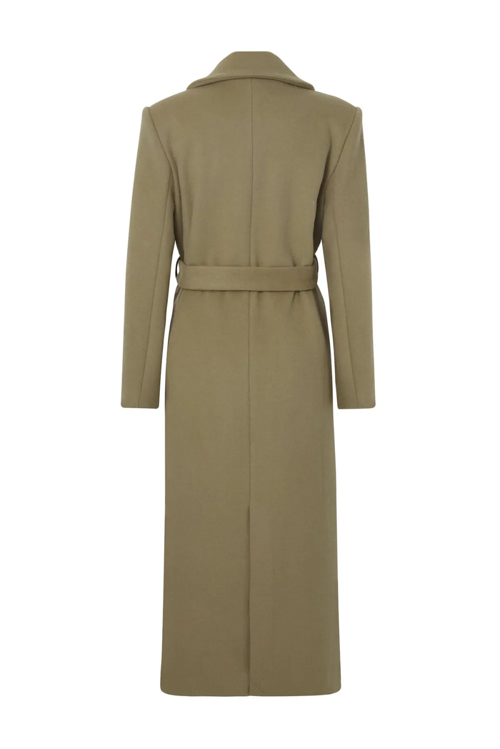 Belted Wool Trench Coat
