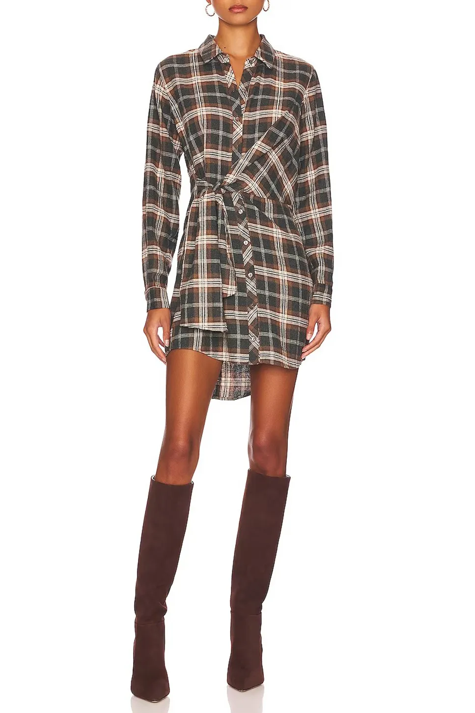 Lapel Mini Dress