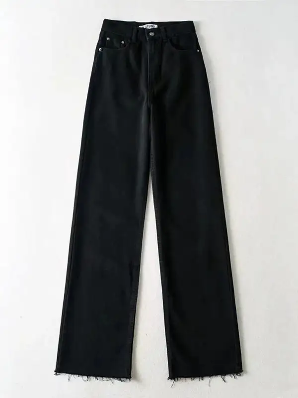 Fluid Polished Denim Jeans