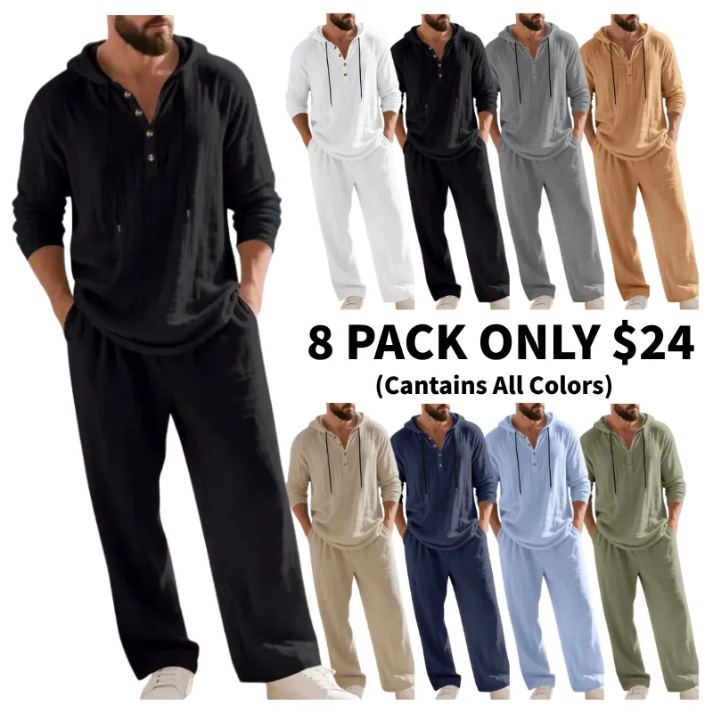 Men’s Hoodie & Jogger Set Casual Loungewear 2-Piece Set