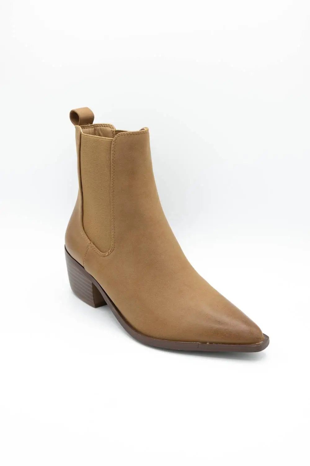 Chelsea Leather Pointed Toe Ankle Bootie