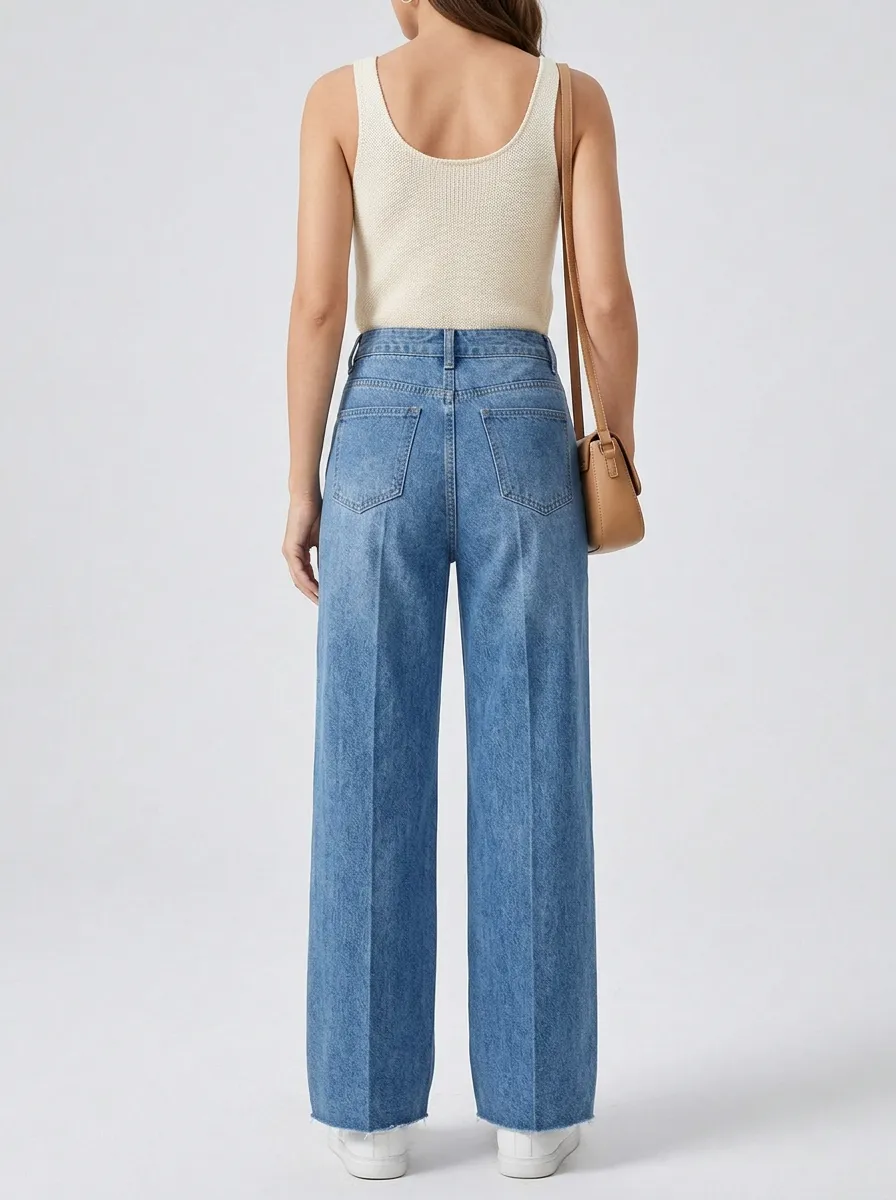 Women's Wide Leg Denim Jeans