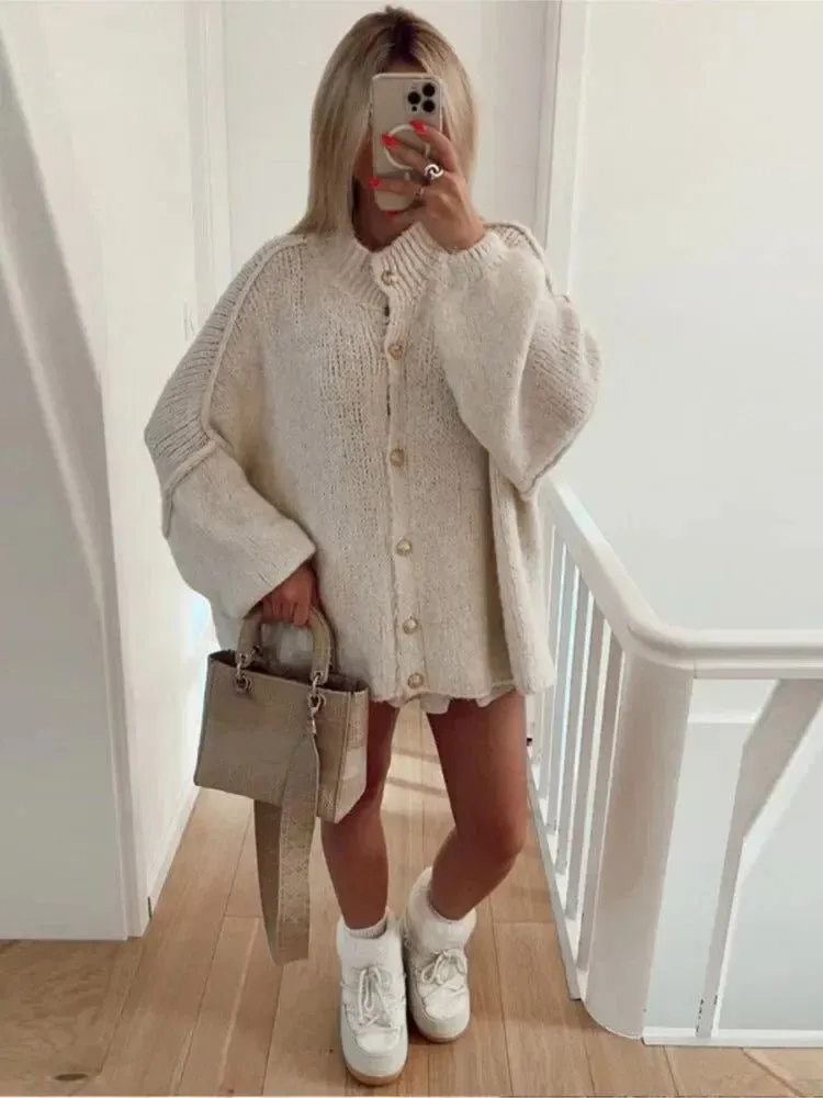 Flowy Button Front Cardigan
